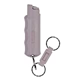 SABRE Pepper Spray, Quick Release Keychain for Easy Carry and Fast Access, Finger Grip for More Accurate and Faster Aim, Maximum Police Strength OC Spray, 25 Bursts, Secure and Easy to Use Safety