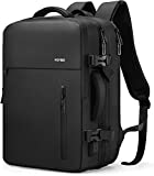 HOMIEE Travel Backpack Carry on Luggage 18x14x8 Inches Personal Item Bag for Airlines, 40L Expandable Laptop Backpack Large Suitcase for Business Weekender Overnight, Black